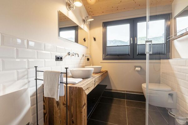 Badezimmer des Tauernchalets Comfort - Almdorf Hohentauern