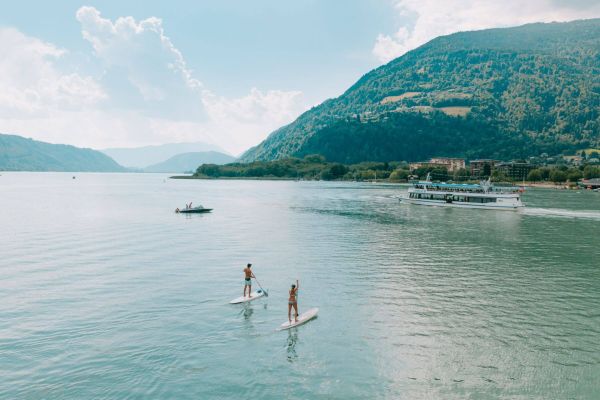 SUP on lake Ossiacher See in Carinthia