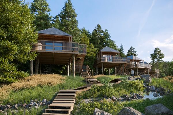 Glamping Village Kötschach: comfortable tree houses