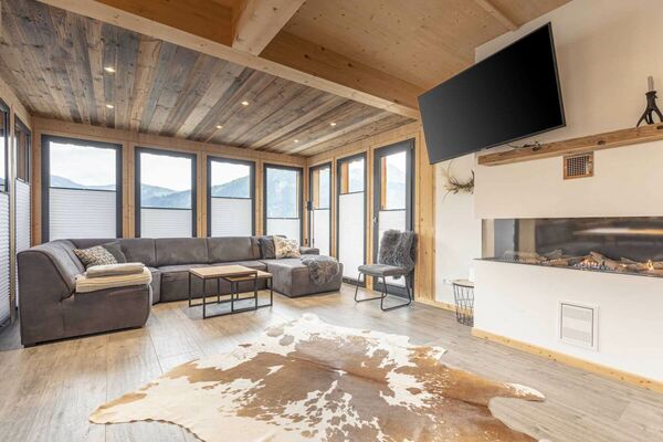 Wohnbereich des Tauernchalets Wellness XL - Almdorf Hohentauern